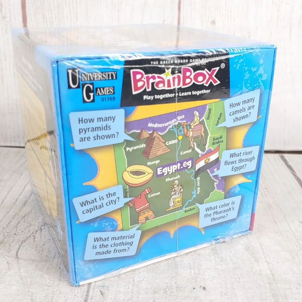 BrainBox The World Memory Card Game University Games Educational Kids NEW SEALED